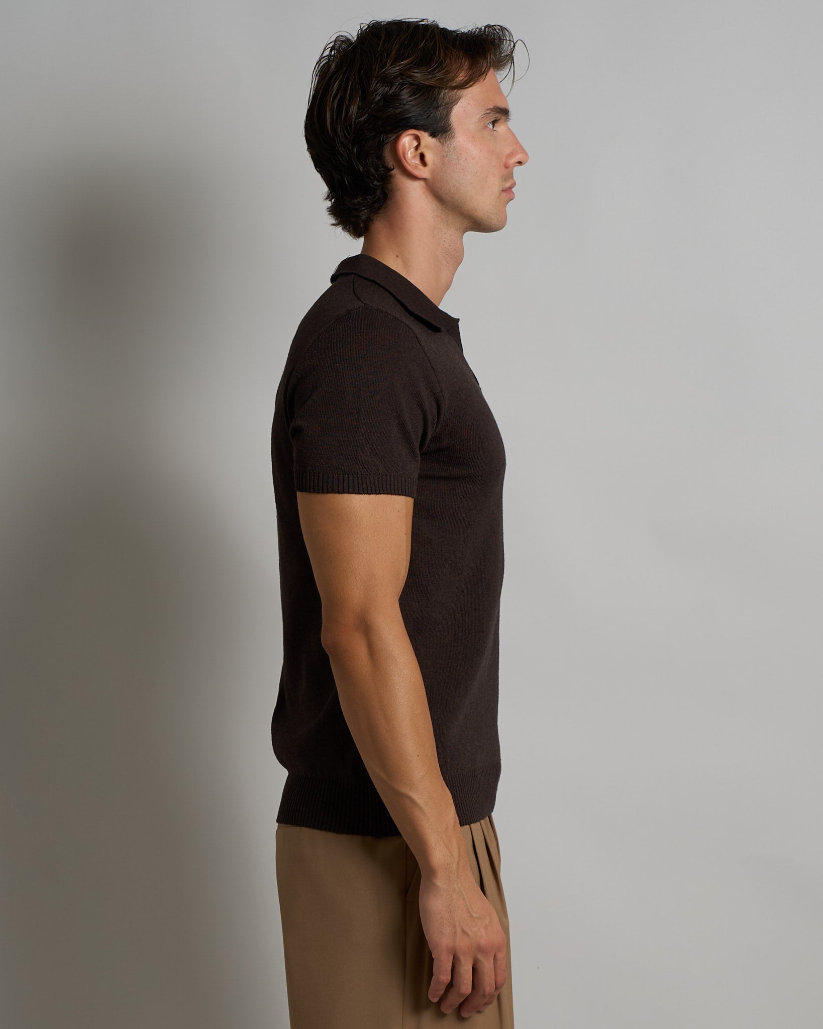 Polo mezza manica senza bottoni