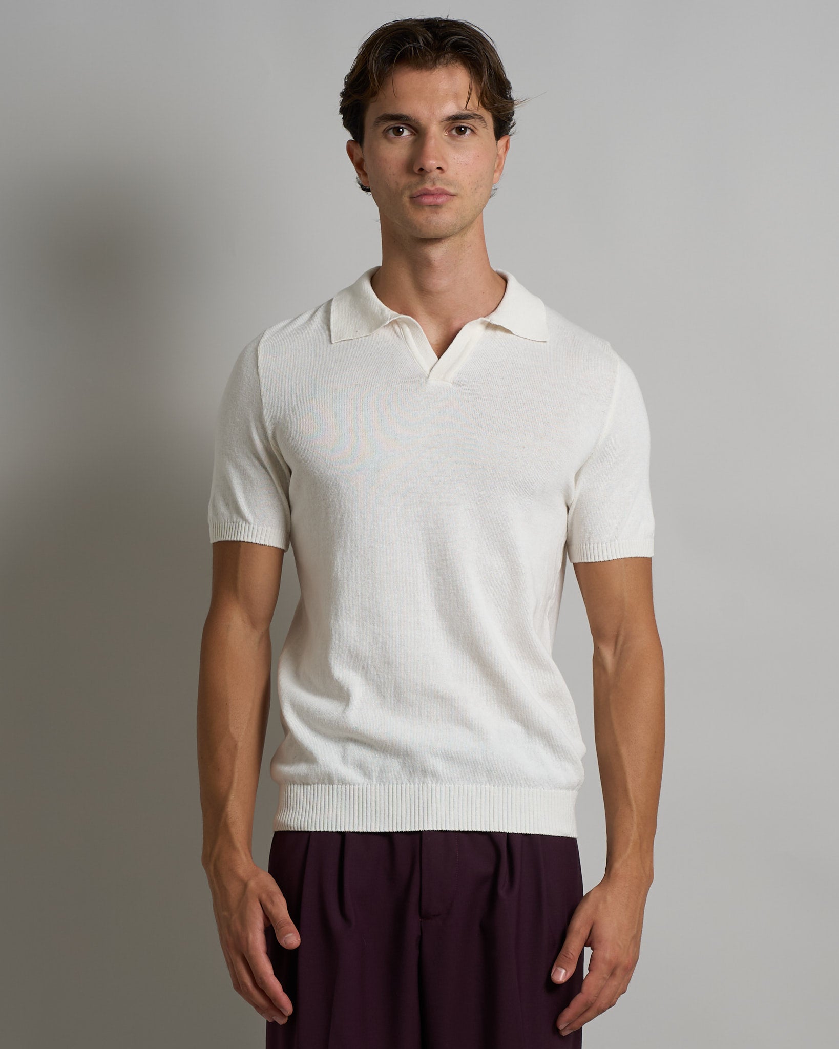 Polo mezza manica senza bottoni