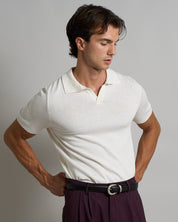 Polo mezza manica senza bottoni