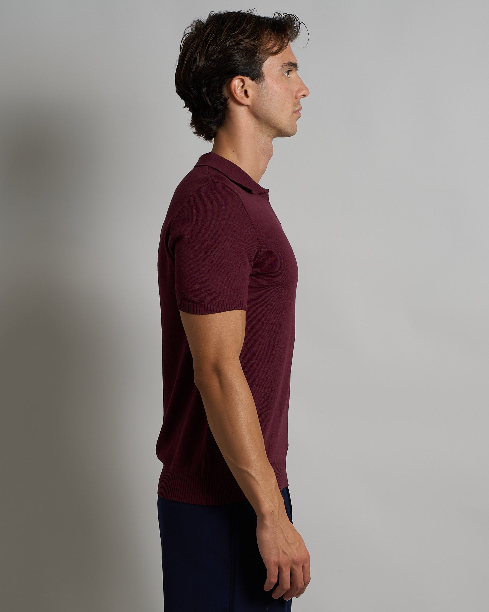 Polo mezza manica senza bottoni