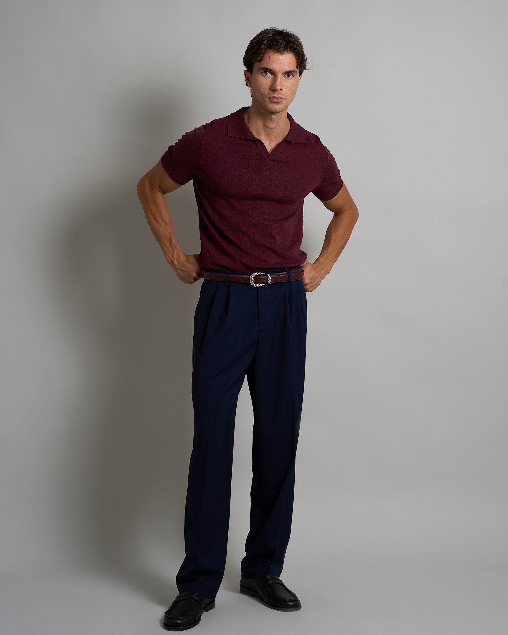 Polo mezza manica senza bottoni