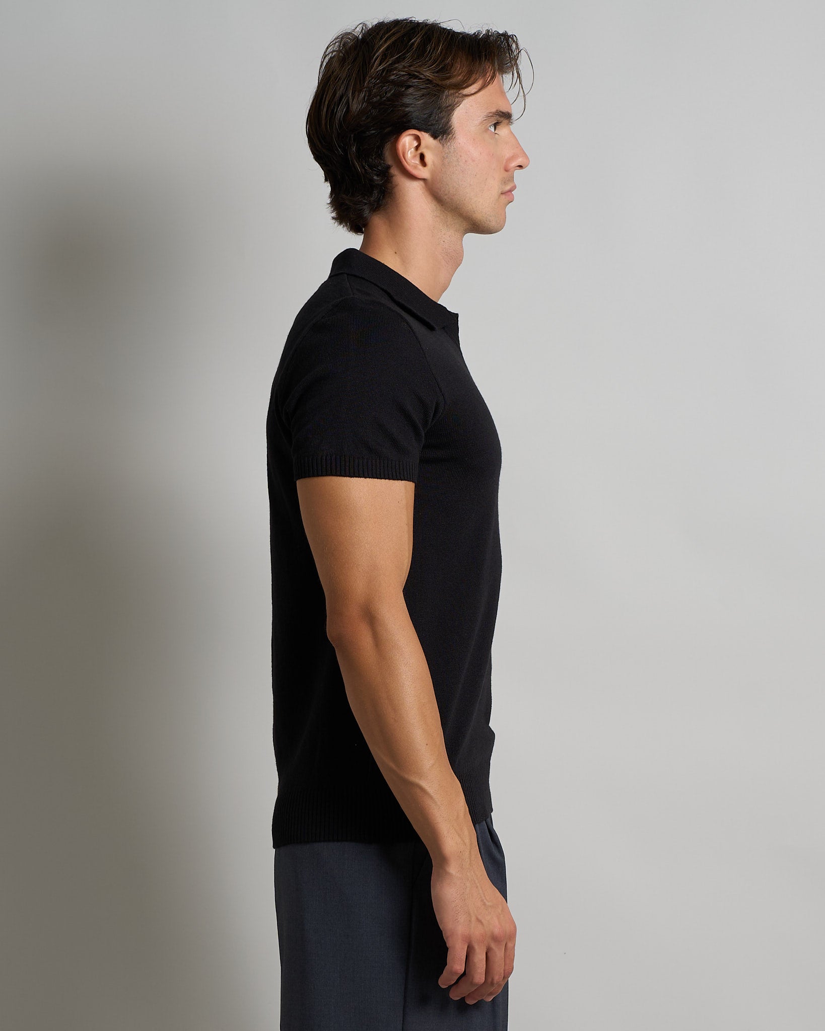 Polo mezza manica senza bottoni