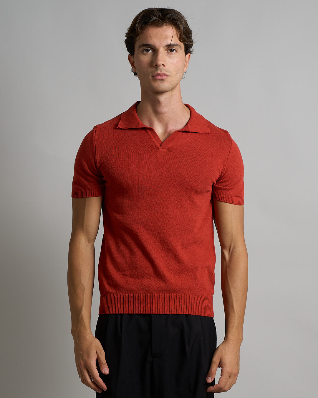 Polo mezza manica senza bottoni