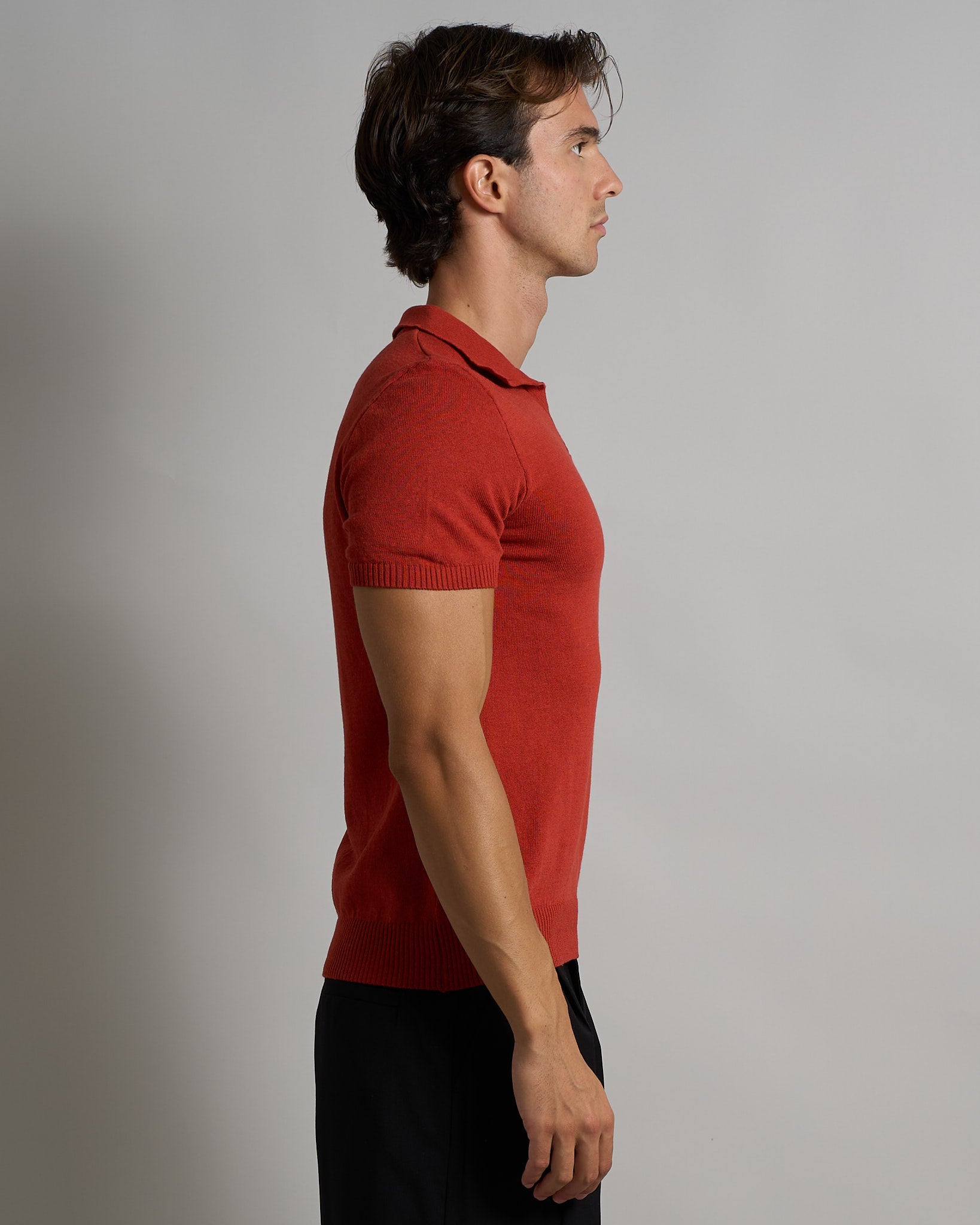 Polo mezza manica senza bottoni