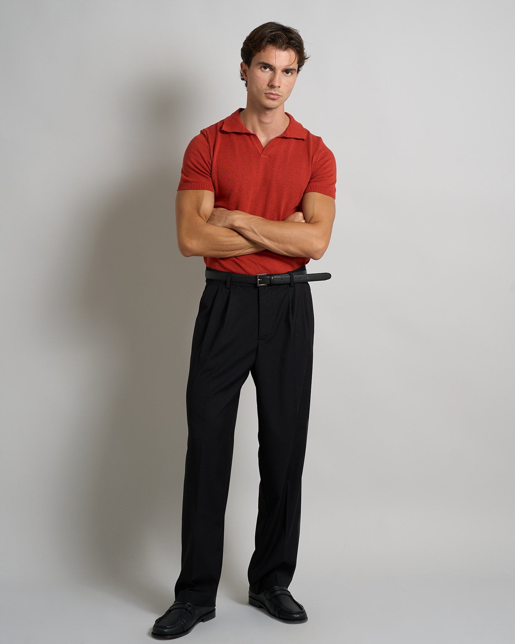 Polo mezza manica senza bottoni