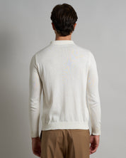 Polo con bottoni manica lunga