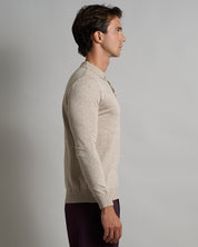 Polo con bottoni manica lunga