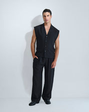 Camicia Gilet misto lino