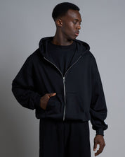 Felpa a giacca diagonale con zip