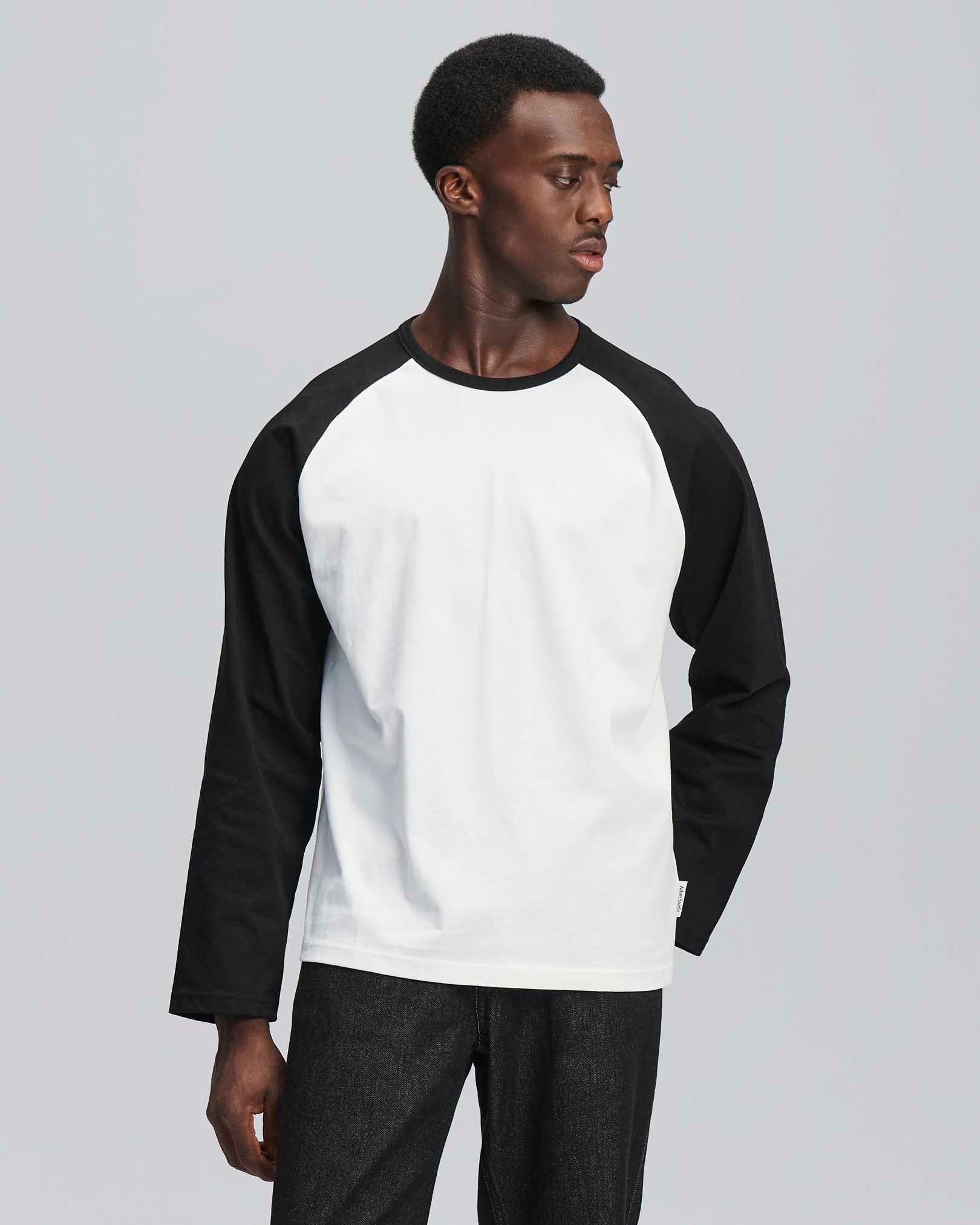 T-shirt longsleeve bicolor in cotone 210 gr
