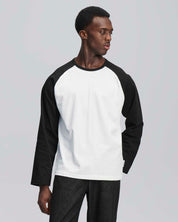 T-shirt longsleeve bicolor in cotone 210 gr