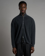 Maglia in cotone con zip  effetto old