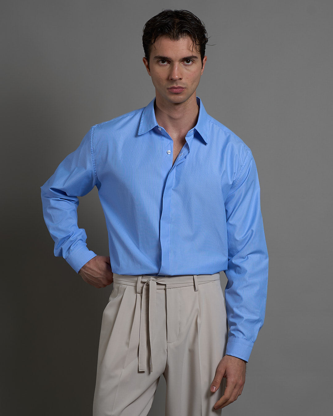 Camicia Relax fit rigata