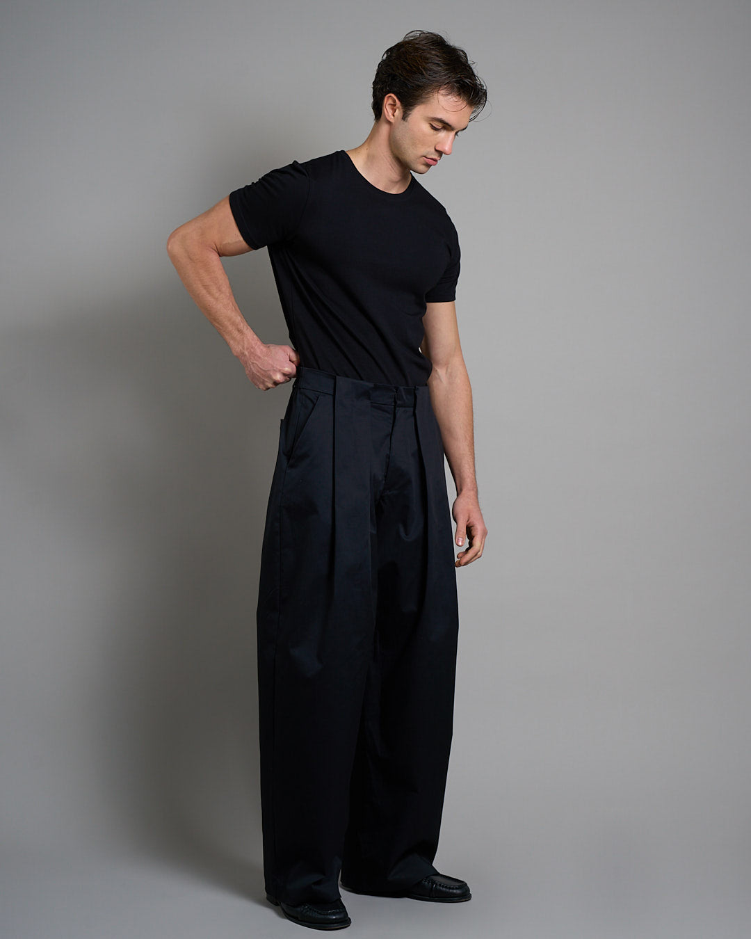 Pantalone Doppia Pince in cotone