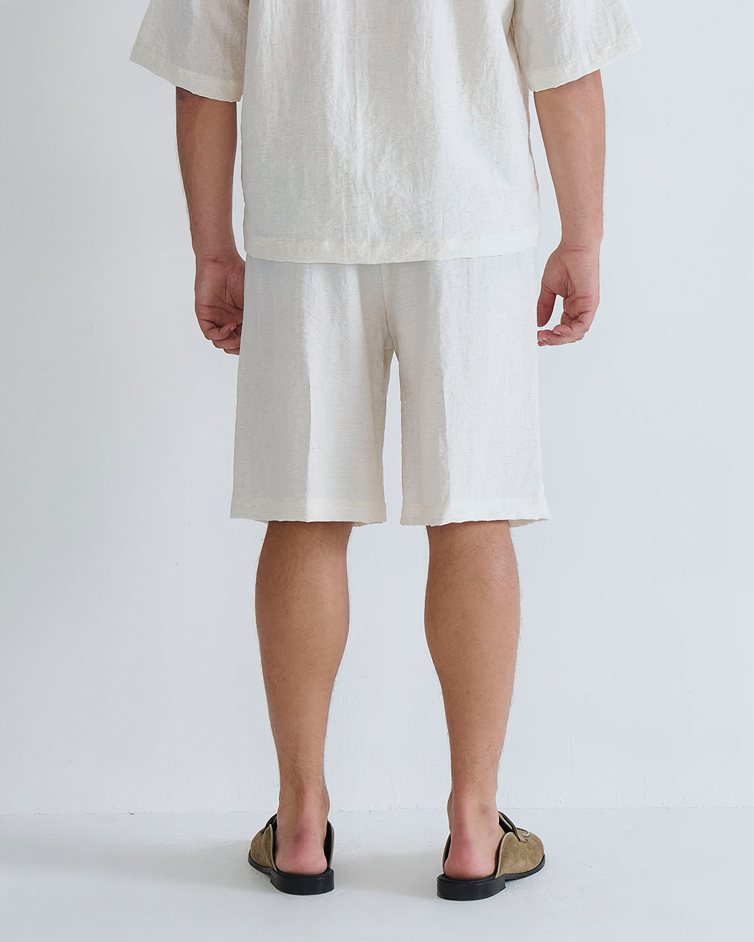 Bermuda Jogger misto lino da coordinato