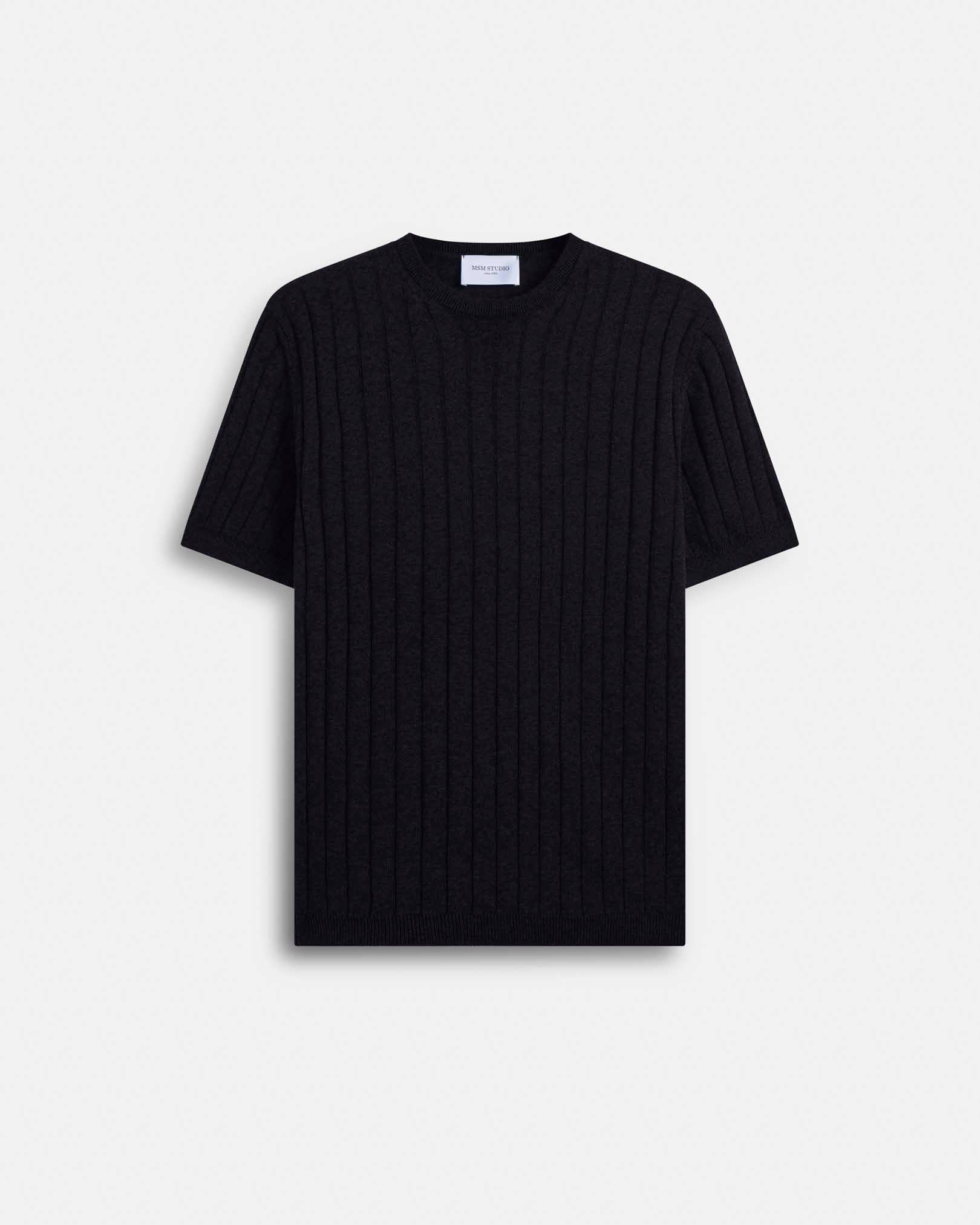 T-Shirt in maglia a coste