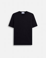 T-Shirt in maglia a coste