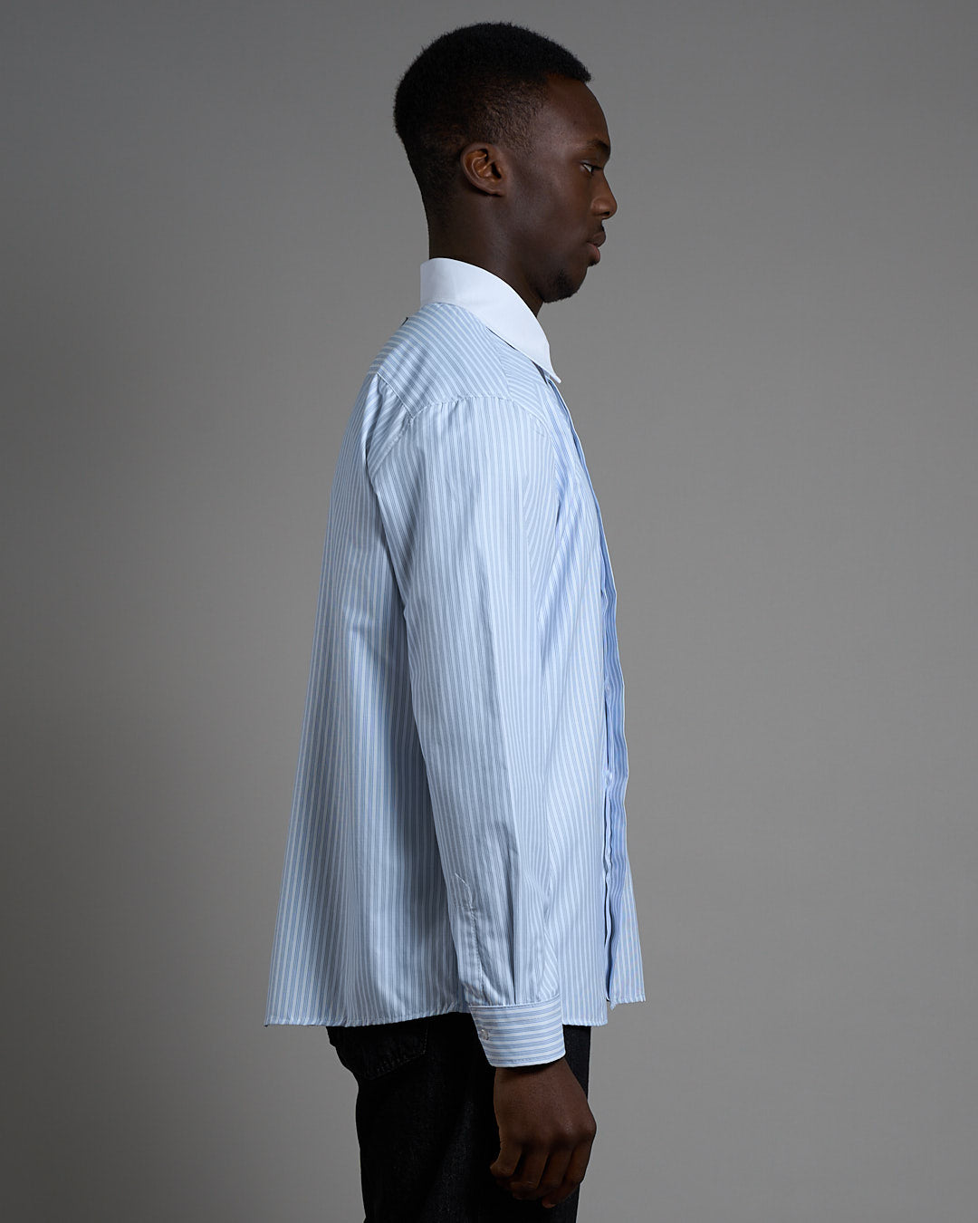 Camicia Con Colletto Bianco