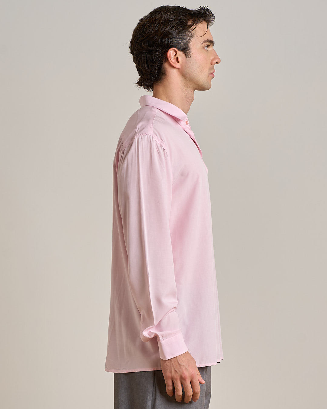 Camicia in Viscosa a tinta unita