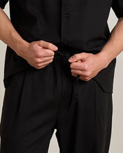 Pantalaccio jogger gamba larga in lino
