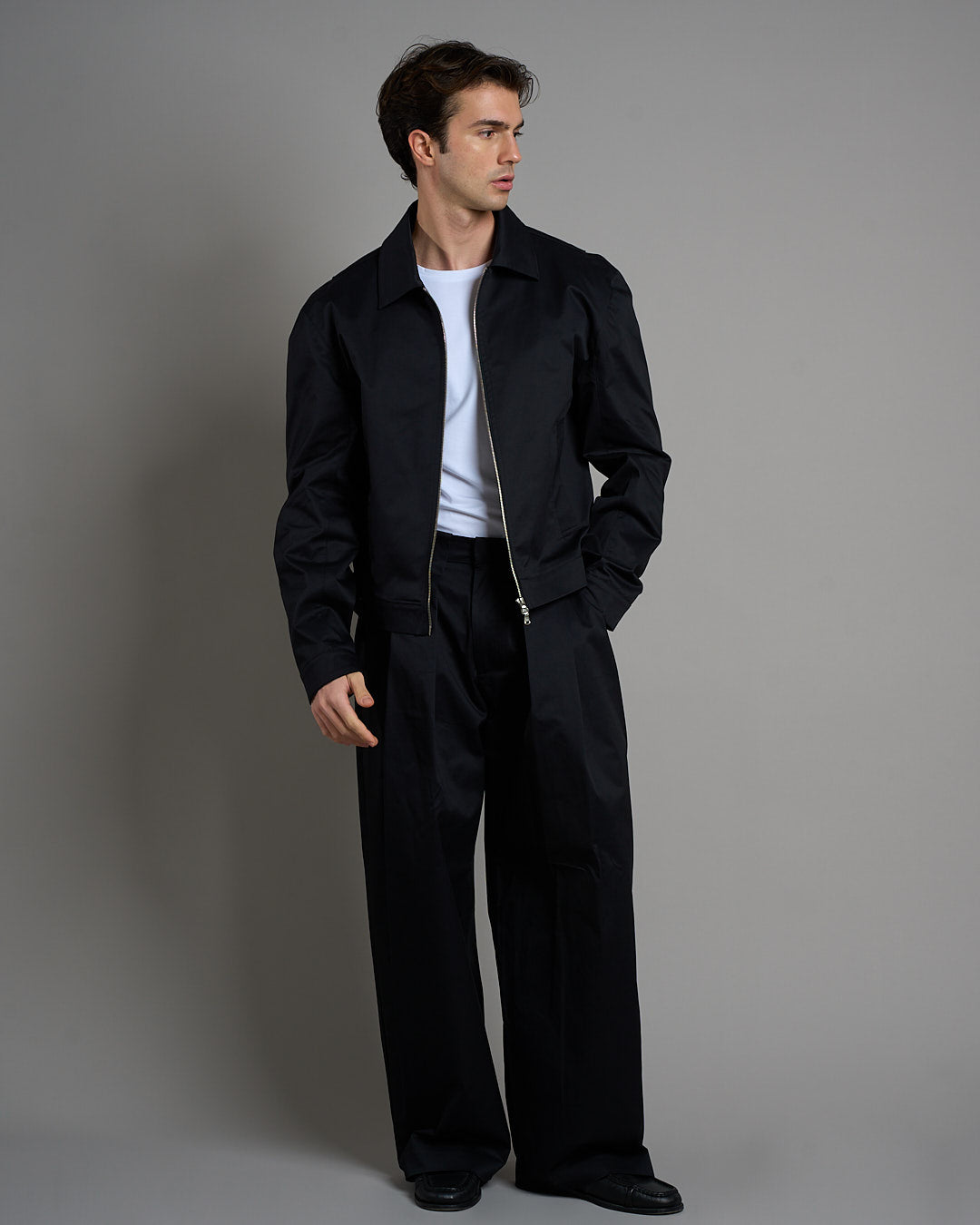 Giacca cropped fit in cotone