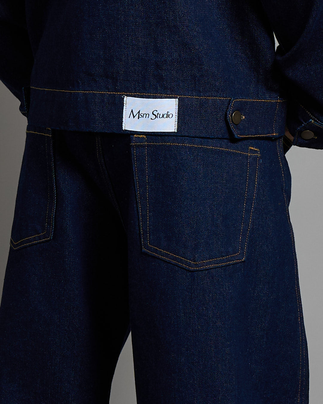 Giacca in denim lavaggio zero