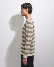 Maglia Serafino traforata in filo
