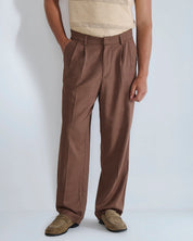 Pantalone wide fit in lino