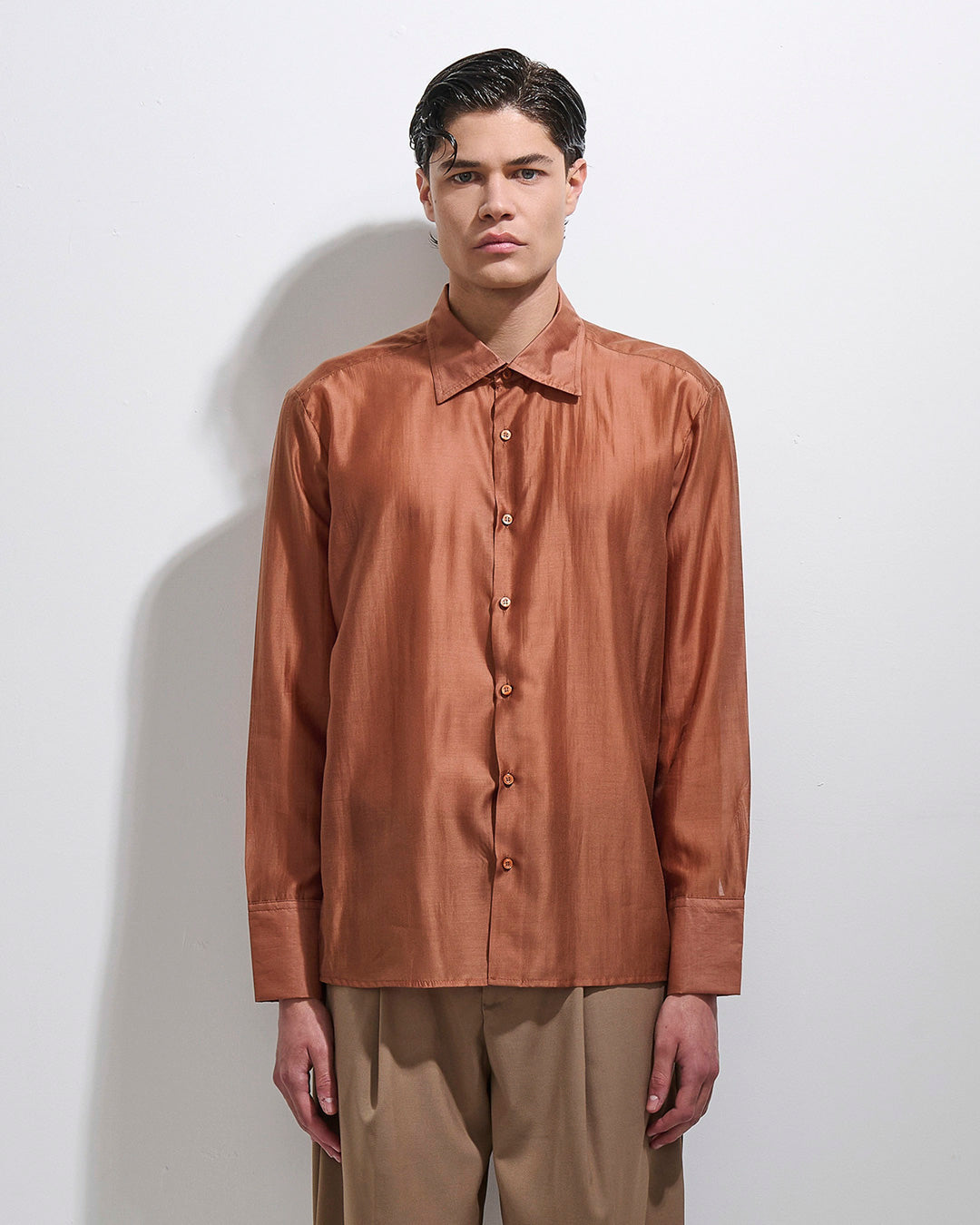 Camicia effetto velato