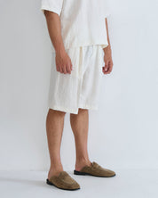 Bermuda Jogger misto lino da coordinato