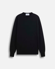 Pullover girocollo in misto cashmere