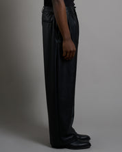 Pantalone Relax Fit effetto pelle