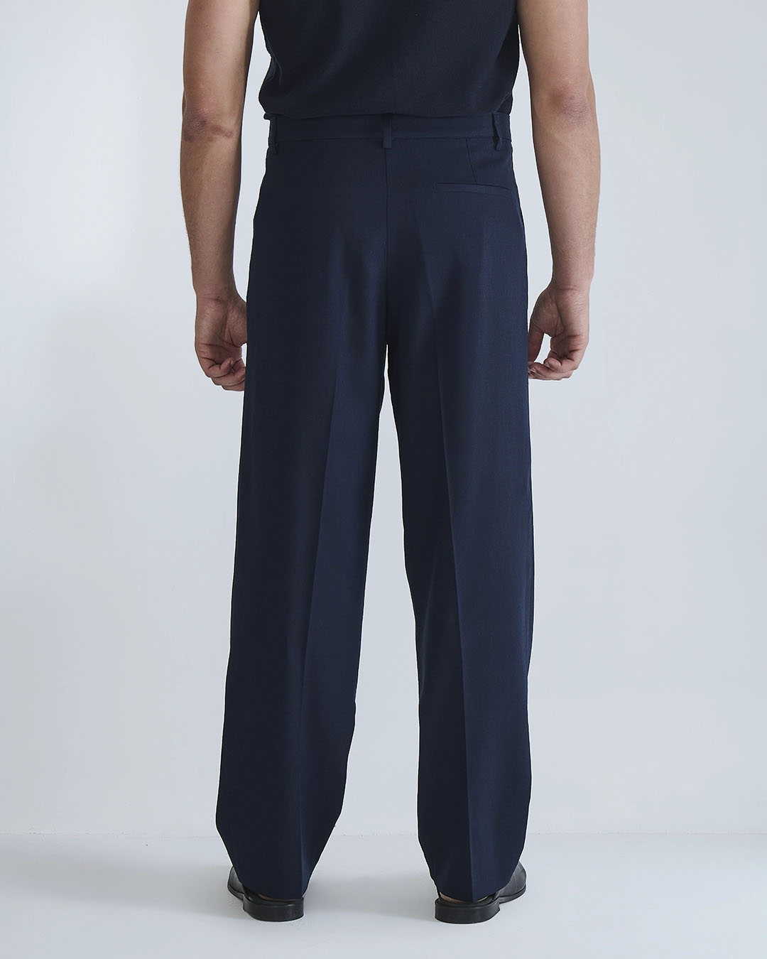 Pantalone wide fit in lino