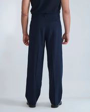 Pantalone wide fit in lino