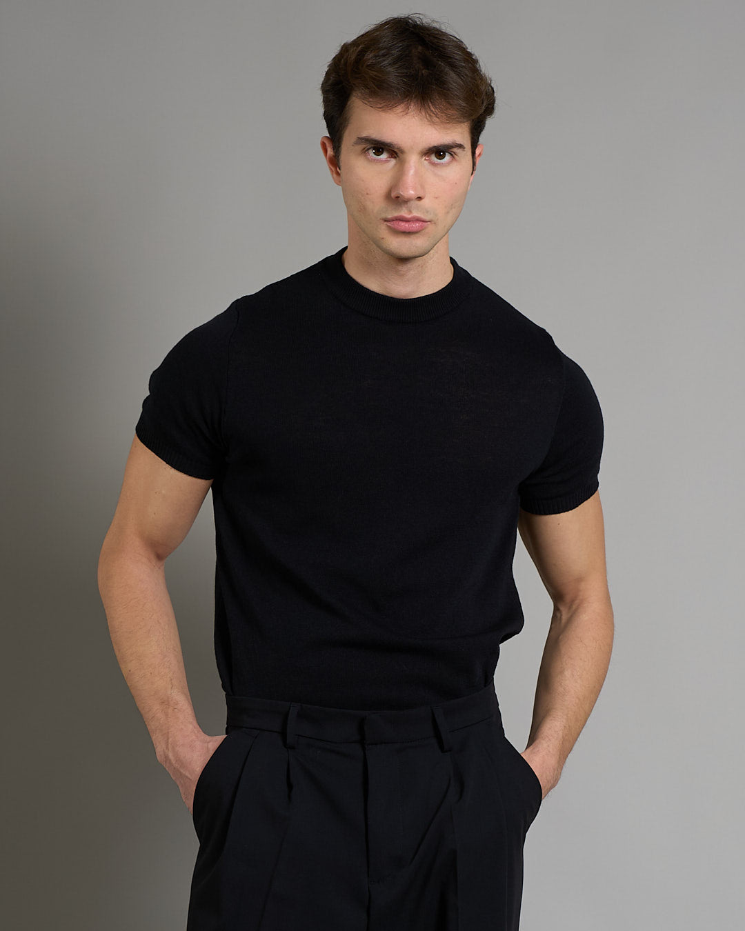 T-Shirt mezza manica in filo