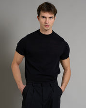 T-Shirt mezza manica in filo