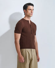T-Shirt Serafino in filo fluttuante Limited Edition