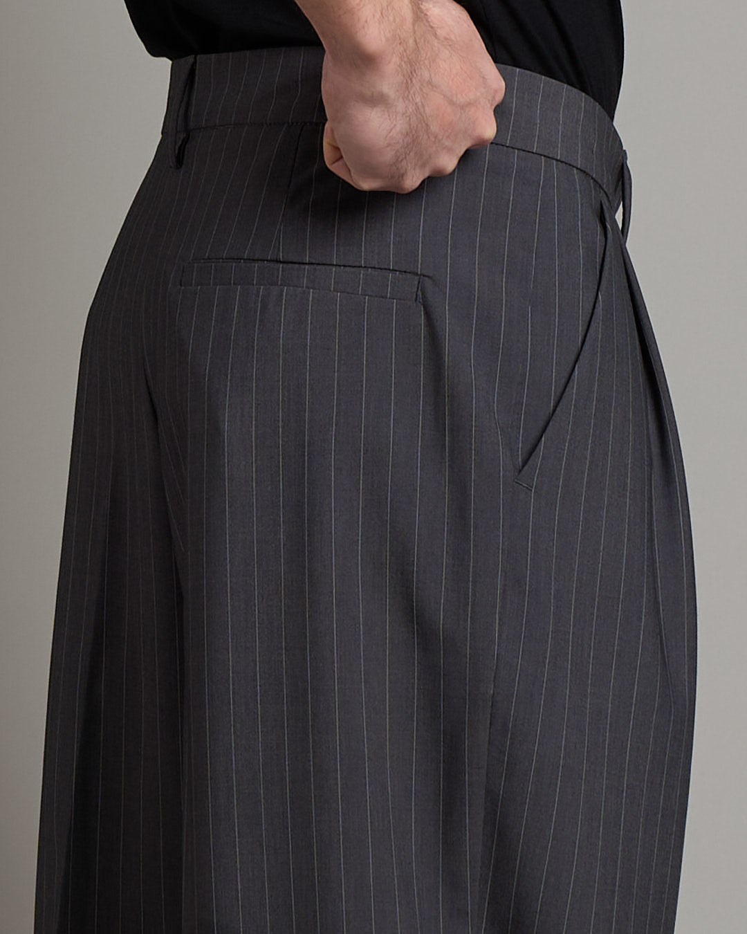 Pantalone Wide Fit Gessato