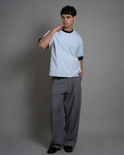 T-Shirt Camicia double face cropped