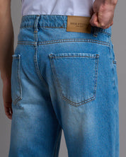 Jeans Straight Fit Con Abrasioni