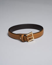 Cintura in pelle in grana cervo