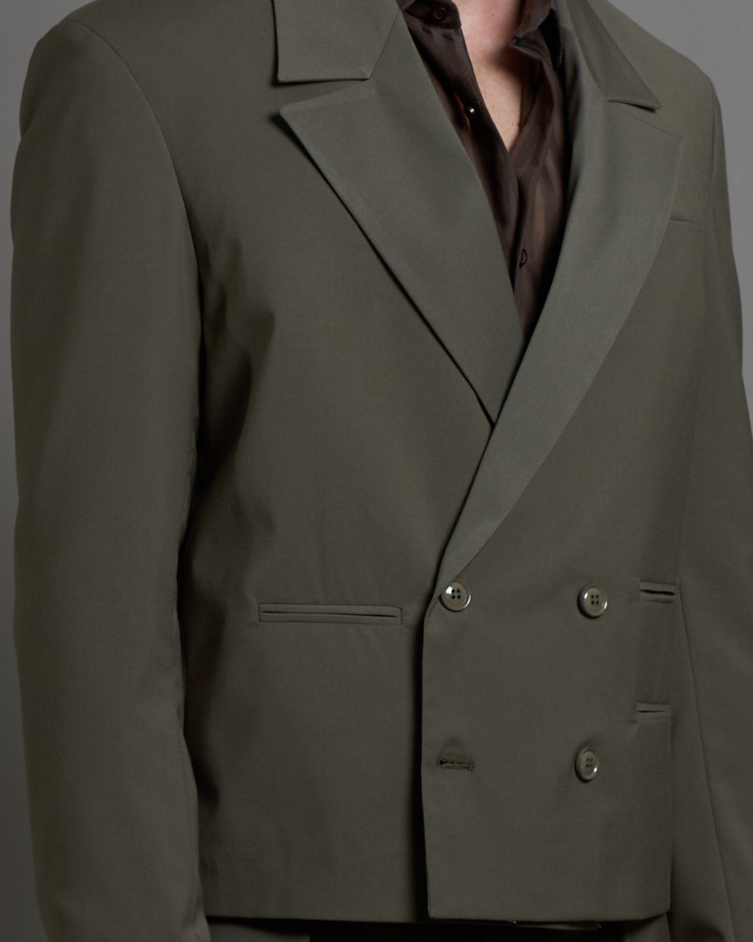 Giacca cropped doppiopetto