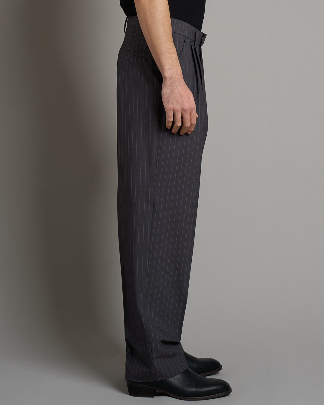 Pantalone Wide Fit Gessato