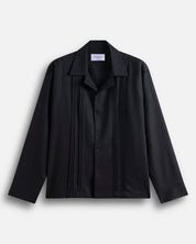 Camicia in lino con pieghe
