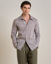 Camicia sartoriale in lino