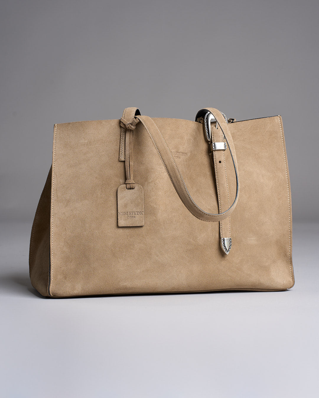 Borsa Shopper in camoscio