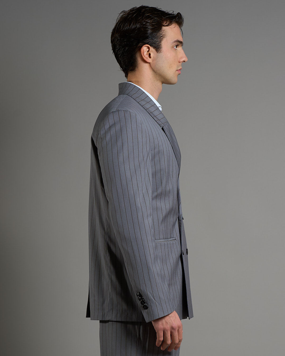 Giacca Relax Fit Gessato