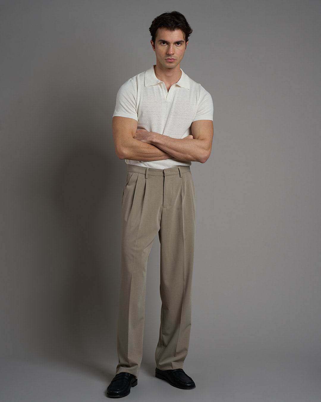 Polo senza bottoni mezza manica