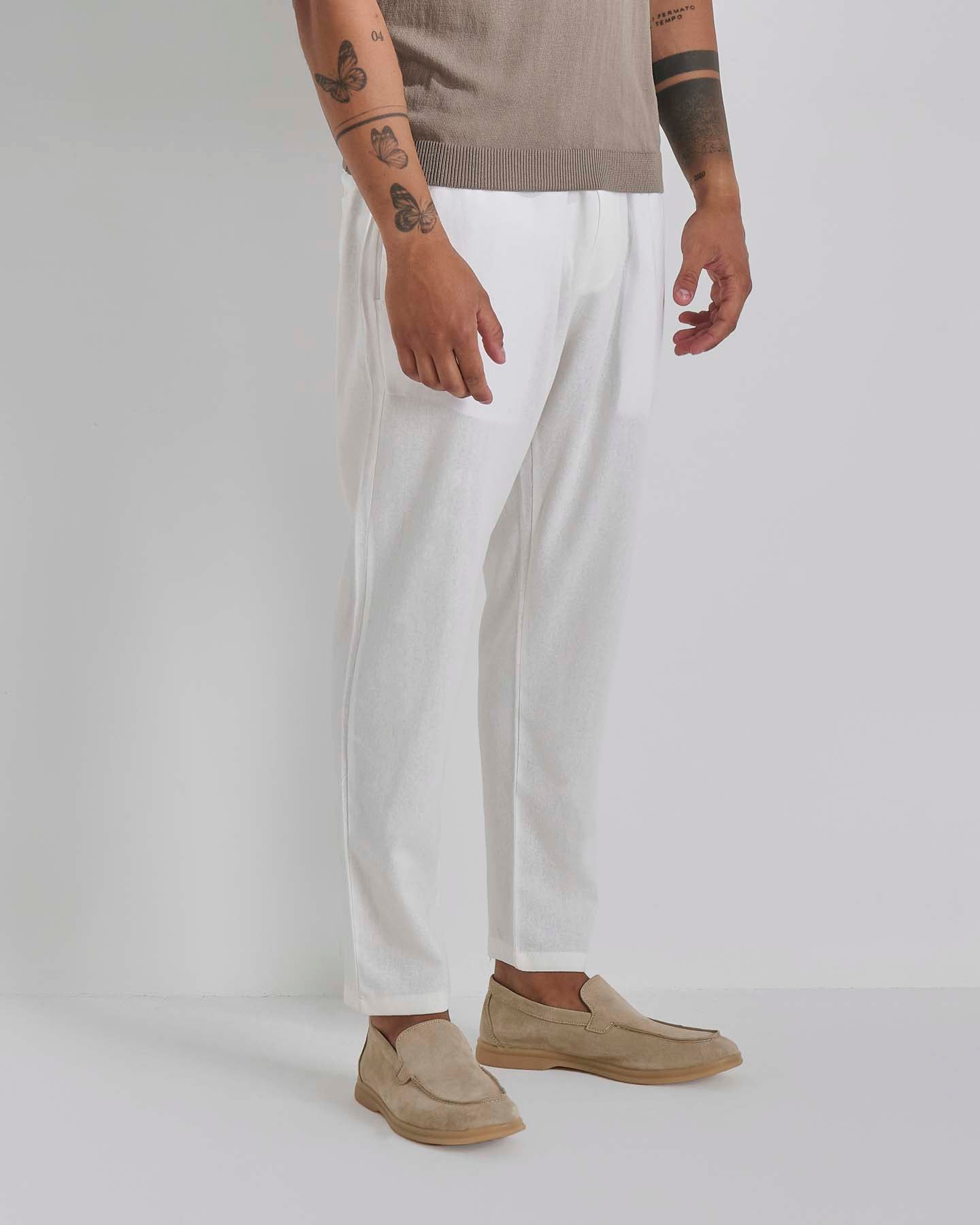 Pantalaccio Jogger In Lino