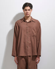 Camicia over in lino da coordinato